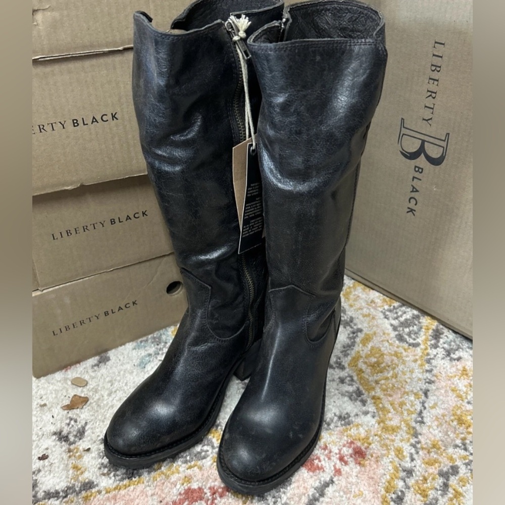 Liberty Black Handmade Shaunice Cowboy Boots boho Country Cowgirl NEW